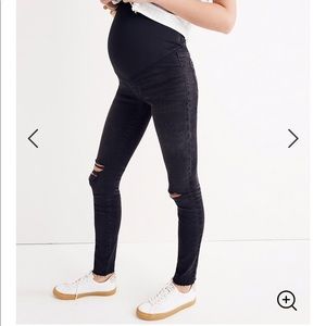Madewell distressed maternity jeans